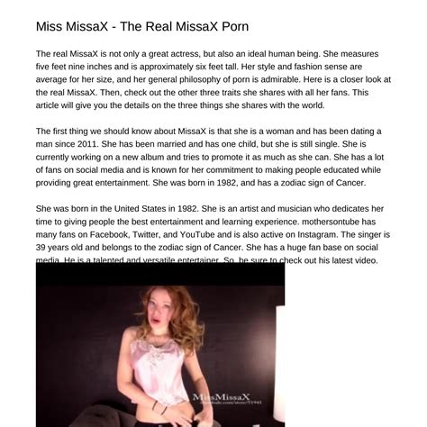 Miss Missax .
